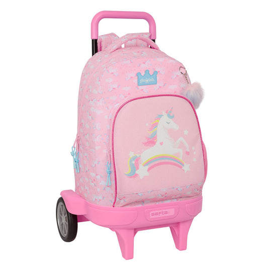 Ghiozdan Glow Lab Roz 33 x 45 x 22 cm - Birou și papetărie, Material școlar și educațional