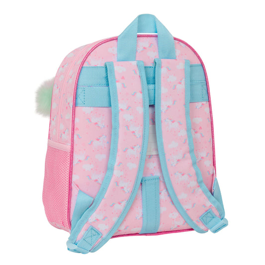 Ghiozdan Glow Lab Roz 28 x 34 x 10 cm - Birou și papetărie, Material școlar și educațional