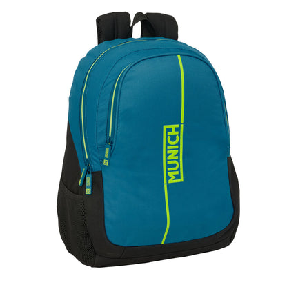 Ghiozdan Munich Land Negru Verde 32 x 44 x 16 cm - Birou și papetărie, Material școlar și educațional