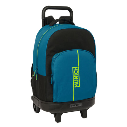 Ghiozdan Munich Land Negru Verde 33 x 45 x 22 cm - Birou și papetărie, Material școlar și educațional