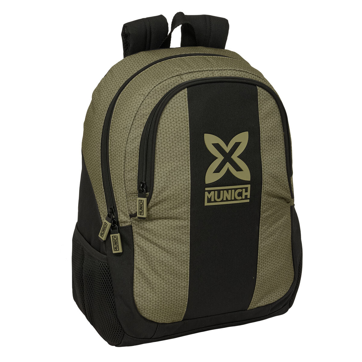 Ghiozdan Munich West Negru Verde 32 x 44 x 16 cm - Birou și papetărie, Material școlar și educațional