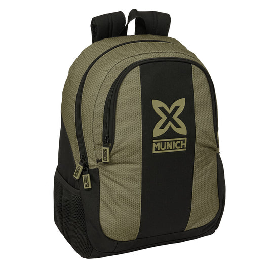 Ghiozdan Munich West Negru Verde 32 x 44 x 16 cm - Birou și papetărie, Material școlar și educațional