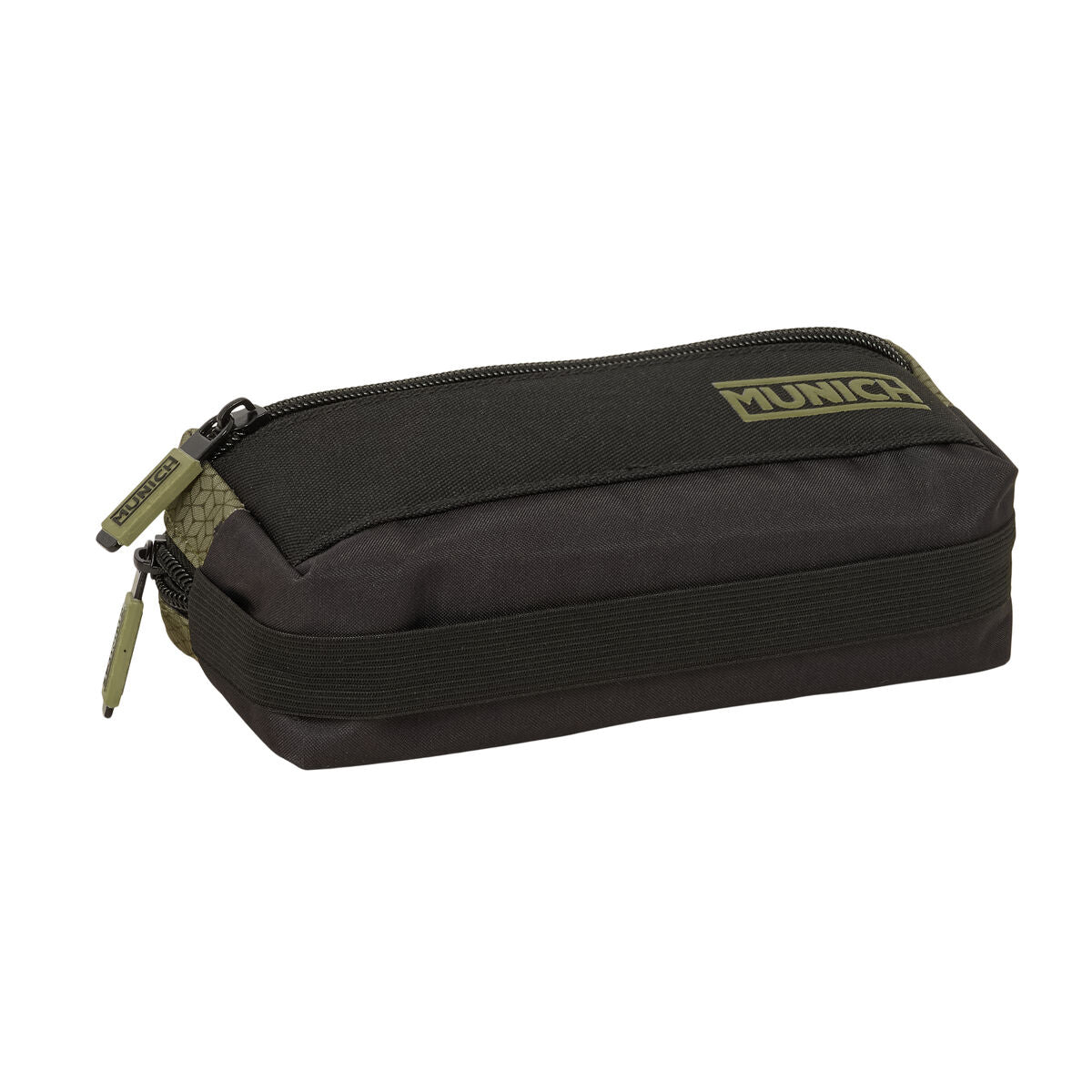 Geantă Universală Munich West Negru Verde 22 x 8,5 x 6 cm - Birou și papetărie, Material școlar și educațional