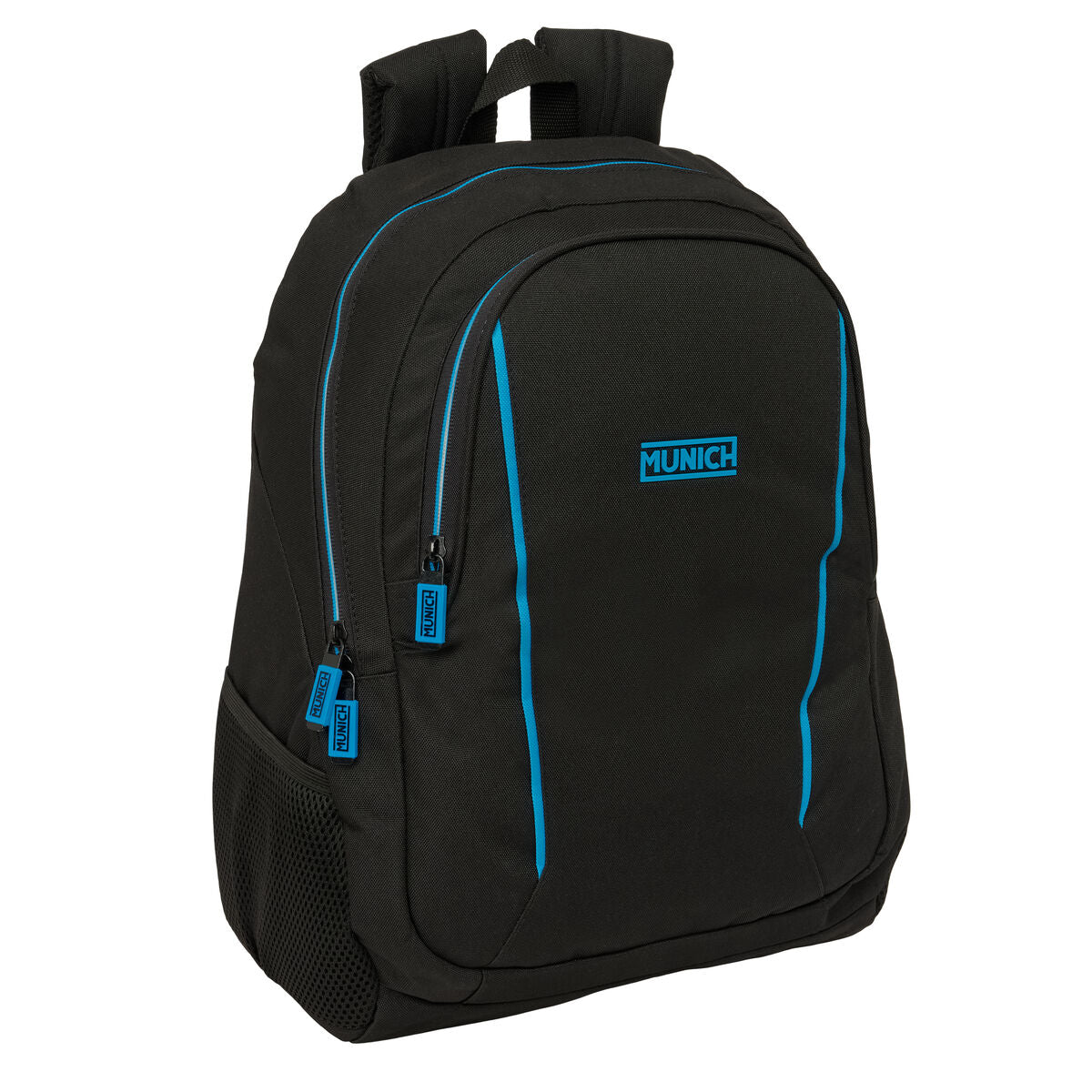 Ghiozdan Munich Road Albastru Negru 32 x 44 x 16 cm - Birou și papetărie, Material școlar și educațional