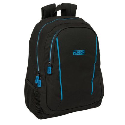 Ghiozdan Munich Road Albastru Negru 32 x 44 x 16 cm - Birou și papetărie, Material școlar și educațional