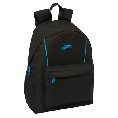 Ghiozdan Munich Road Albastru Negru 31 x 43 x 13 cm - Birou și papetărie, Material școlar și educațional