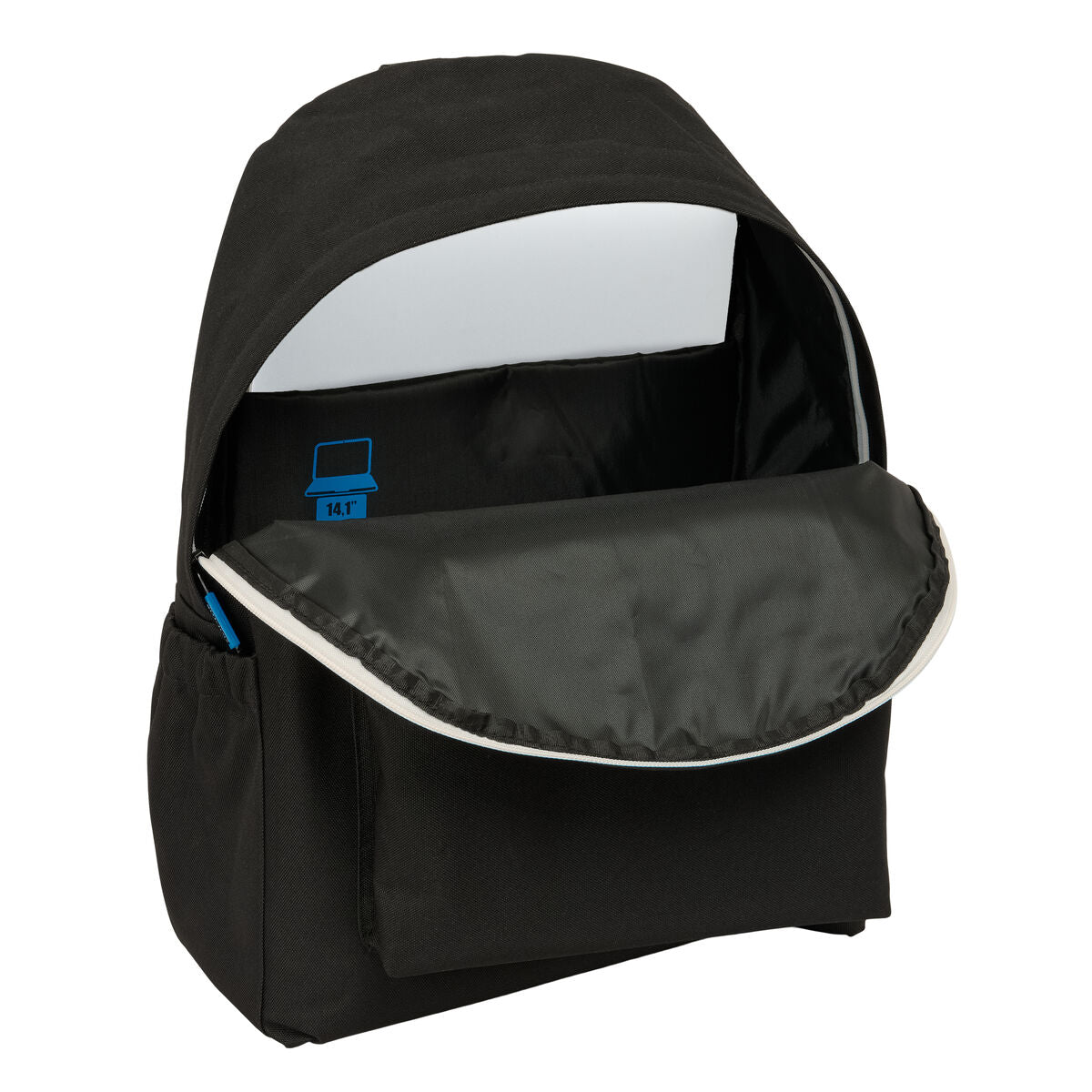 Ghiozdan Munich Road Albastru Negru 31 x 43 x 13 cm - Birou și papetărie, Material școlar și educațional