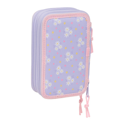 Geantă Universală Safta Bouquet Roz Liliachiu 12,5 x 19,5 x 5,5 cm 37 Piese - Birou și papetărie, Material școlar și educațional