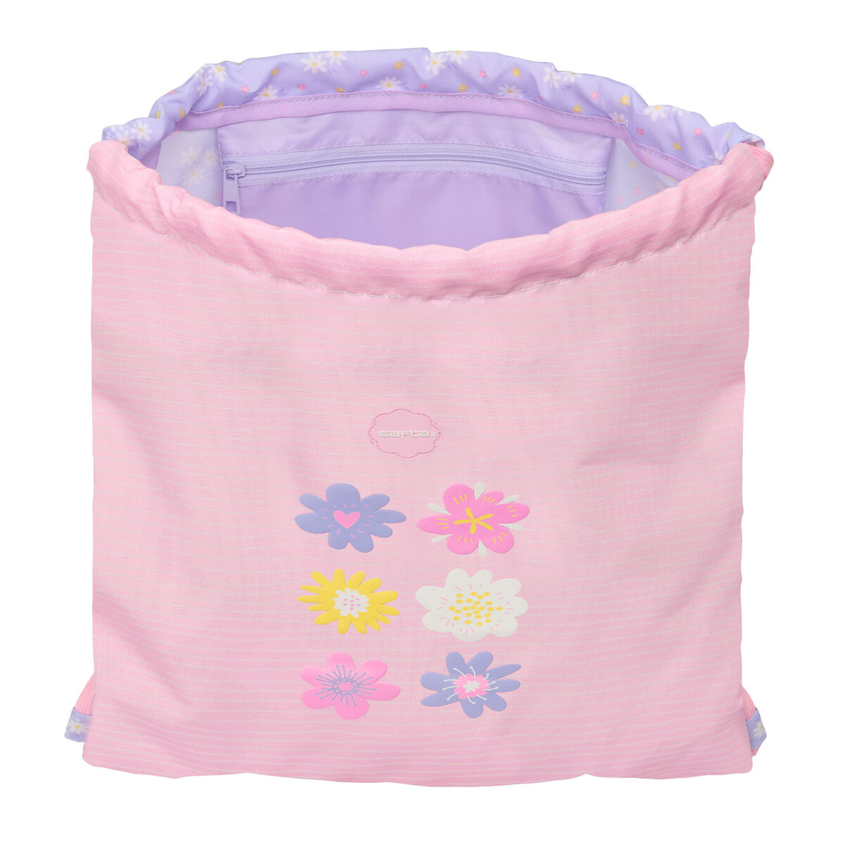 Geantă Rucsac cu Bretele Safta Bouquet Roz Liliachiu 35 x 40 x 1 cm - Birou și papetărie, Material școlar și educațional