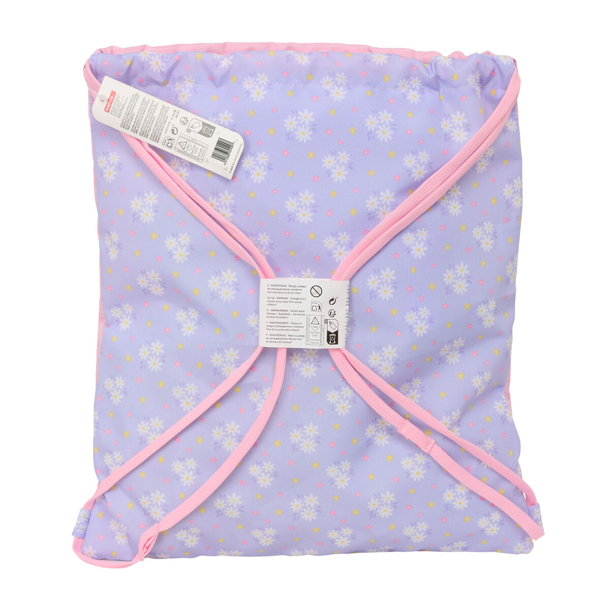 Geantă Rucsac cu Bretele Safta Bouquet Roz Liliachiu 35 x 40 x 1 cm - Birou și papetărie, Material școlar și educațional