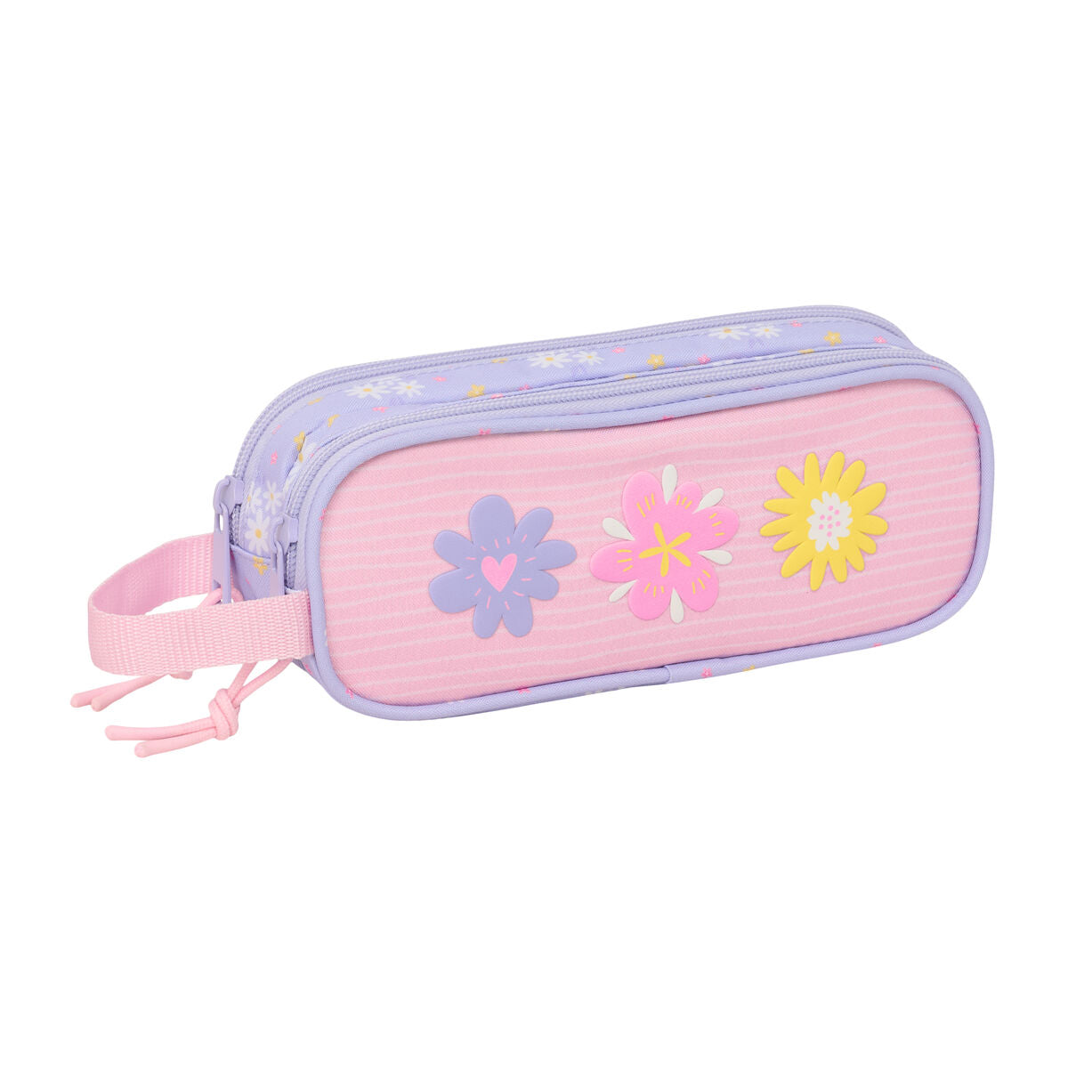 Geantă Universală Safta Bouquet Roz Liliachiu 21 x 8 x 6 cm - Birou și papetărie, Material școlar și educațional