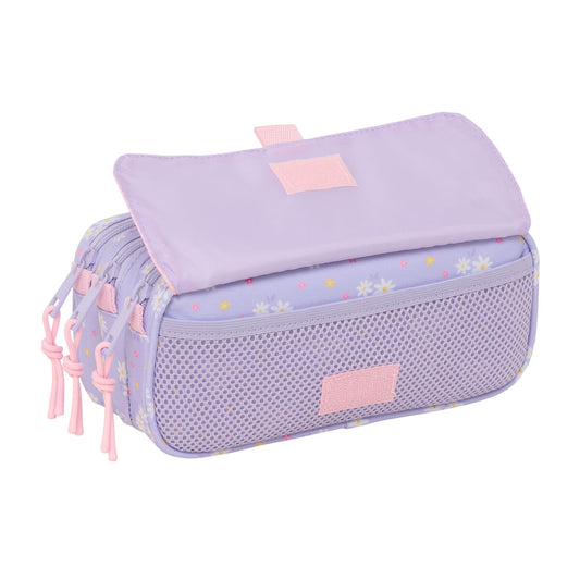 Geantă Universală Safta Bouquet Roz Liliachiu 21,5 x 10 x 8 cm - Birou și papetărie, Material școlar și educațional
