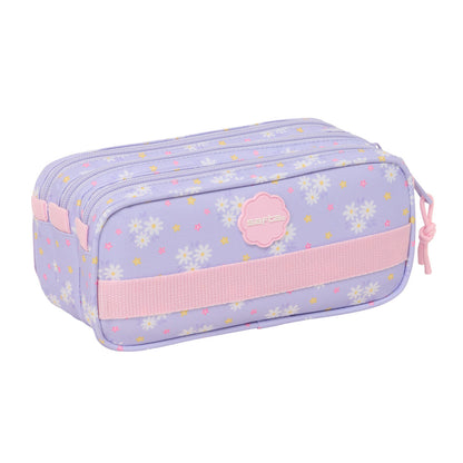 Geantă Universală Safta Bouquet Roz Liliachiu 21,5 x 10 x 8 cm - Birou și papetărie, Material școlar și educațional