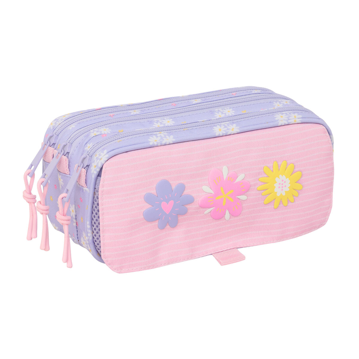 Geantă Universală Safta Bouquet Roz Liliachiu 21,5 x 10 x 8 cm - Birou și papetărie, Material școlar și educațional