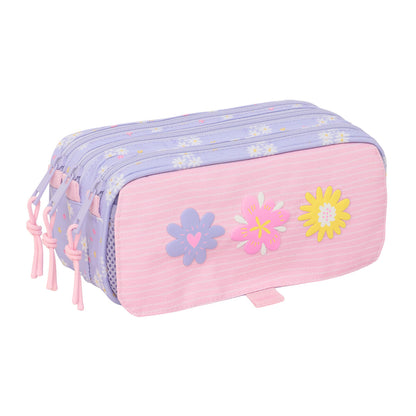 Geantă Universală Safta Bouquet Roz Liliachiu 21,5 x 10 x 8 cm - Birou și papetărie, Material școlar și educațional