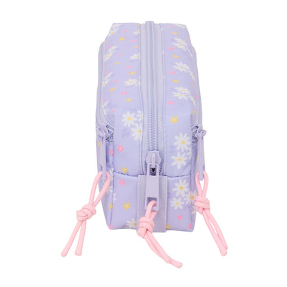 Geantă Universală Safta Bouquet Roz Liliachiu 22 x 8,5 x 6 cm - Birou și papetărie, Material școlar și educațional