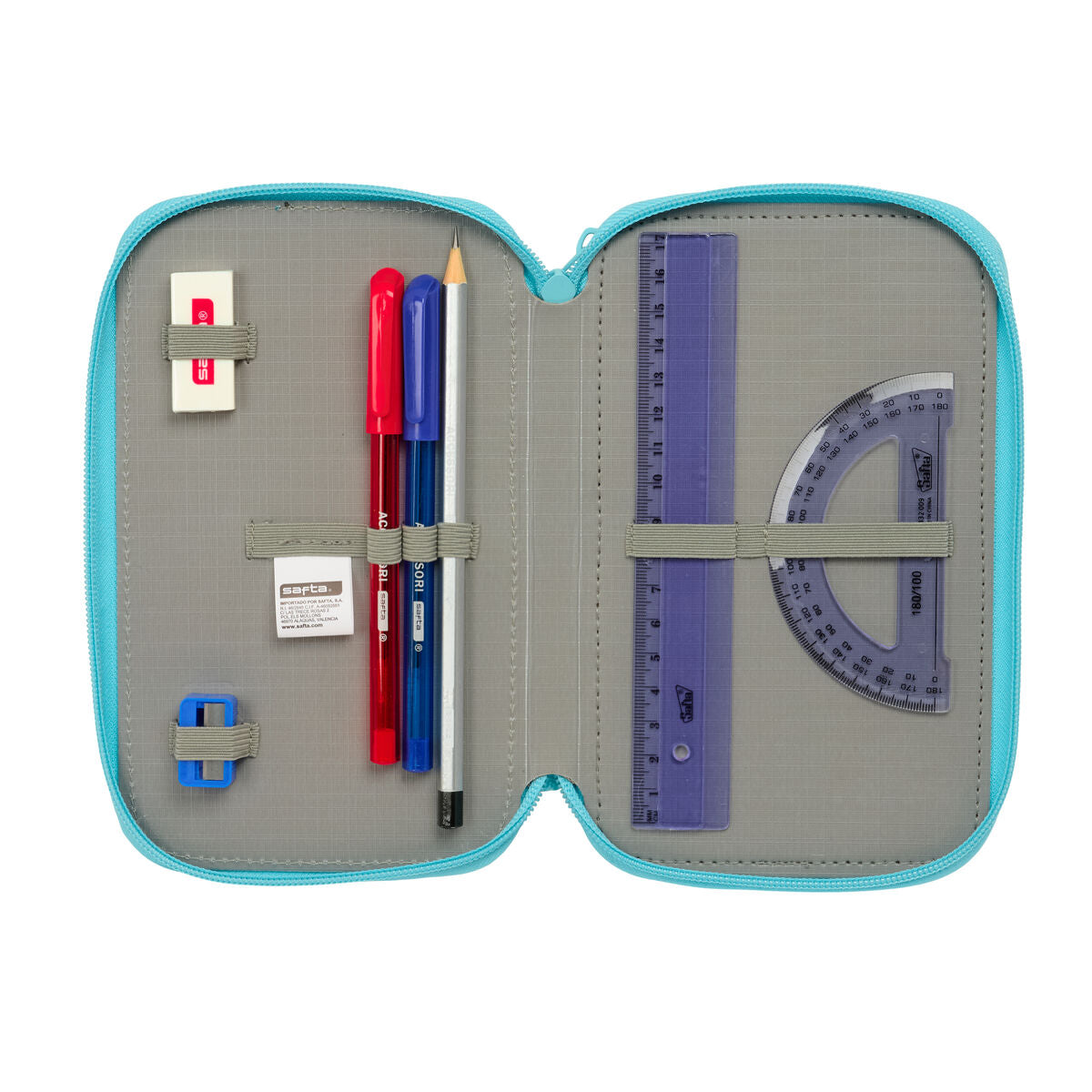 Geantă Universală Moos Fiori Multicolor 12,5 x 19,5 x 5,5 cm 37 Piese - Birou și papetărie, Material școlar și educațional