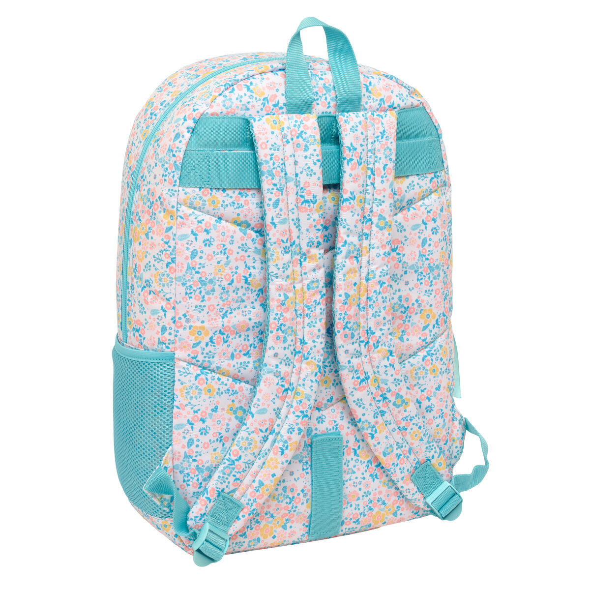 Ghiozdan Moos Fiori Multicolor 30 x 46 x 14 cm - Birou și papetărie, Material școlar și educațional