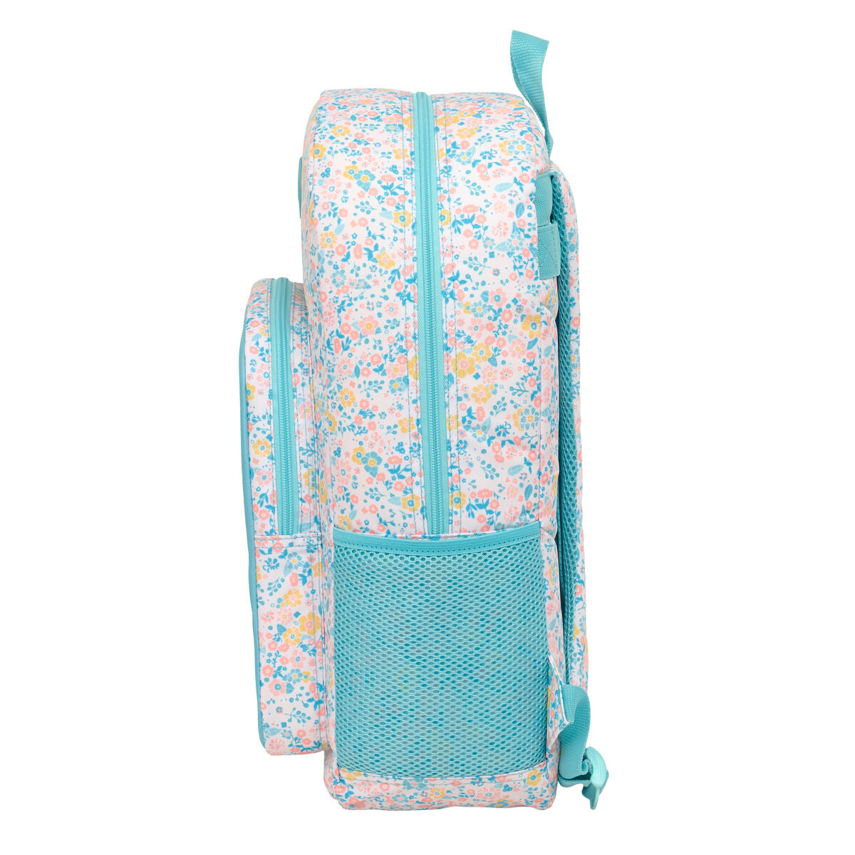 Ghiozdan Moos Fiori Multicolor 30 x 46 x 14 cm - Birou și papetărie, Material școlar și educațional