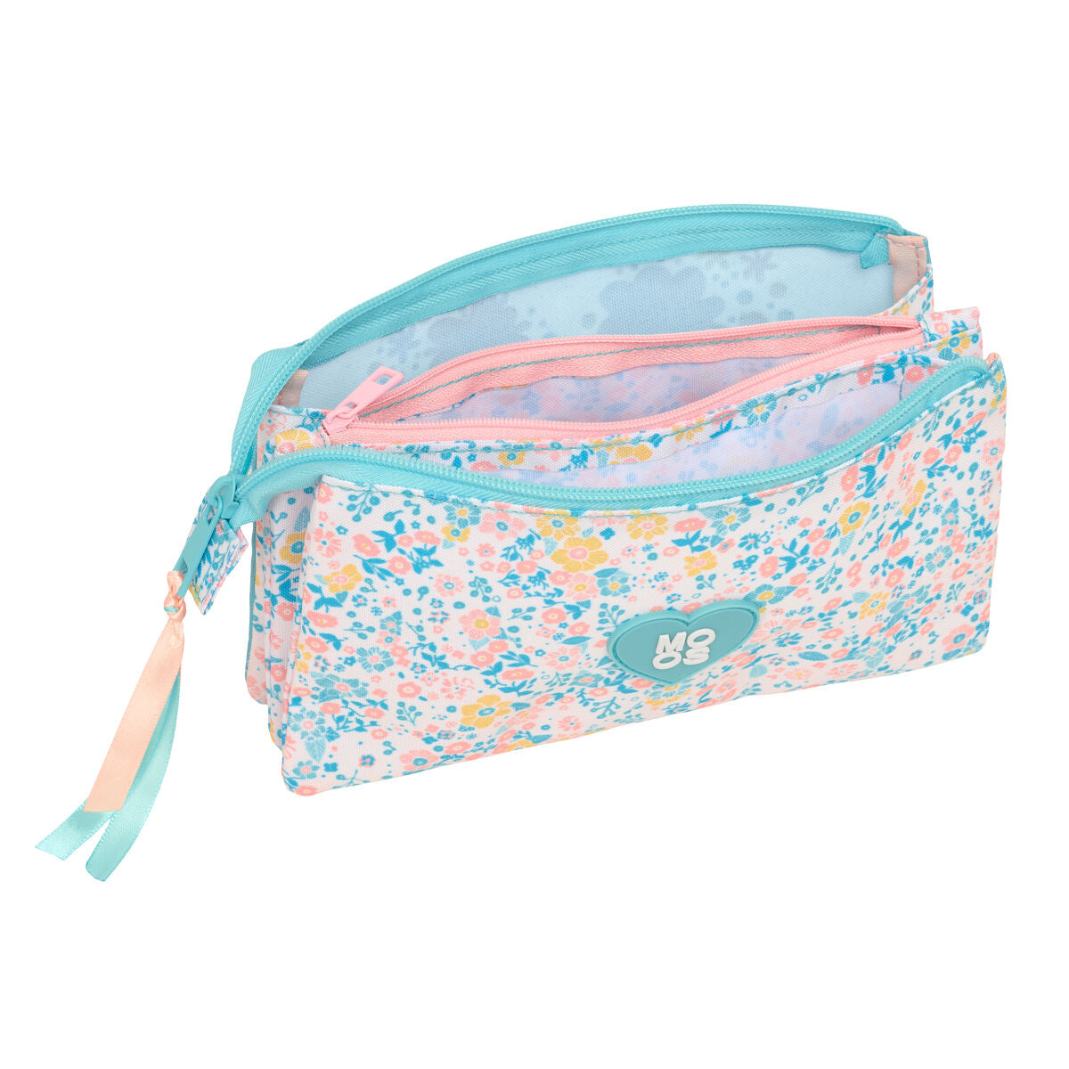 Geantă Universală Moos Fiori Multicolor 22 x 12 x 3 cm - Birou și papetărie, Material școlar și educațional