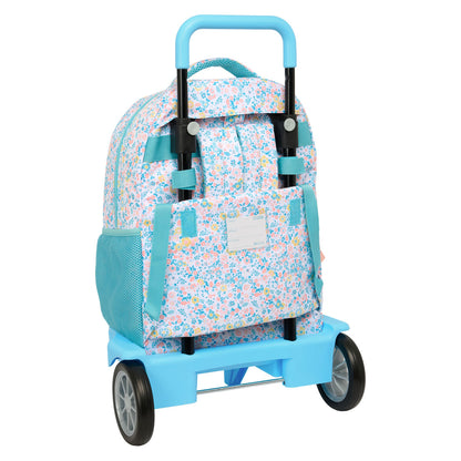 Ghiozdan Moos Fiori Multicolor 33 x 45 x 22 cm - Birou și papetărie, Material școlar și educațional