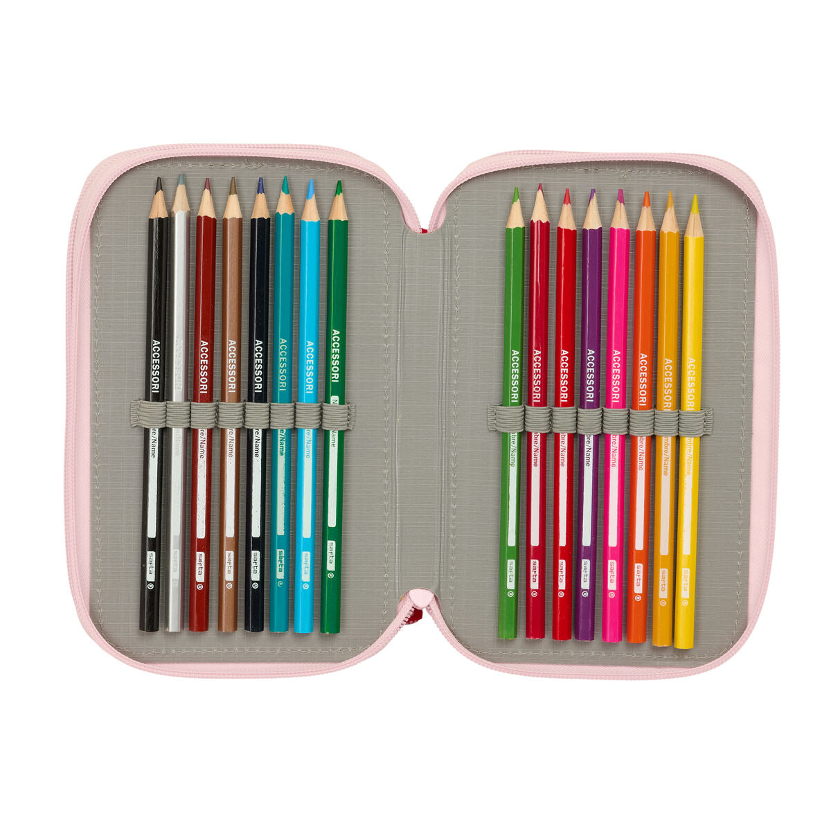 Geantă Universală Glow Lab Frutitas 12,5 x 19,5 x 5,5 cm 37 Piese - Birou și papetărie, Material școlar și educațional