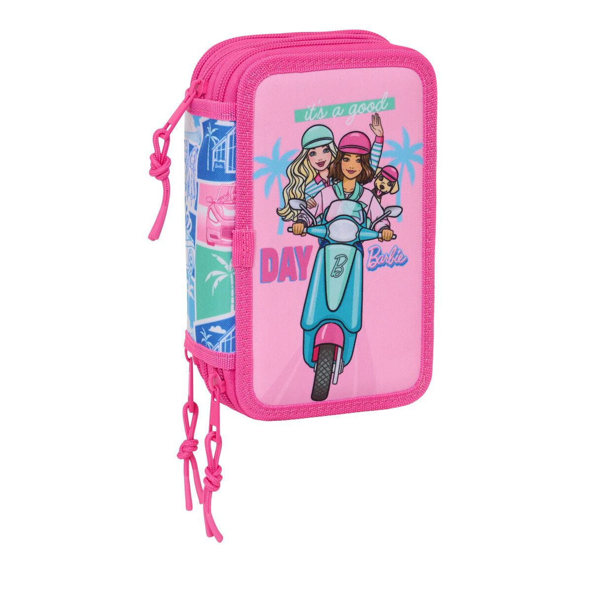 Geantă Universală Barbie Multicolor 12,5 x 19,5 x 5,5 cm 37 Piese - Birou și papetărie, Material școlar și educațional