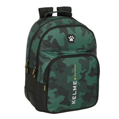 Ghiozdan Kelme Camo Negru Verde 32 x 42 x 15 cm - Birou și papetărie, Material școlar și educațional