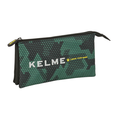 Geantă Universală Kelme Camo Negru Verde 22 x 12 x 3 cm - Birou și papetărie, Material școlar și educațional