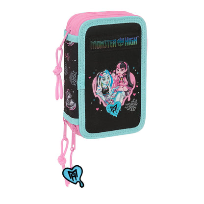 Geantă Universală Monster High Negru 12,5 x 19,5 x 5,5 cm 37 Piese - Birou și papetărie, Material școlar și educațional