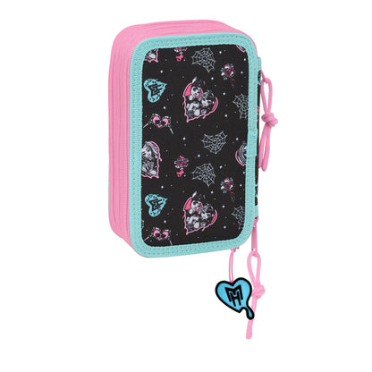 Geantă Universală Monster High Negru 12,5 x 19,5 x 5,5 cm 37 Piese - Birou și papetărie, Material școlar și educațional