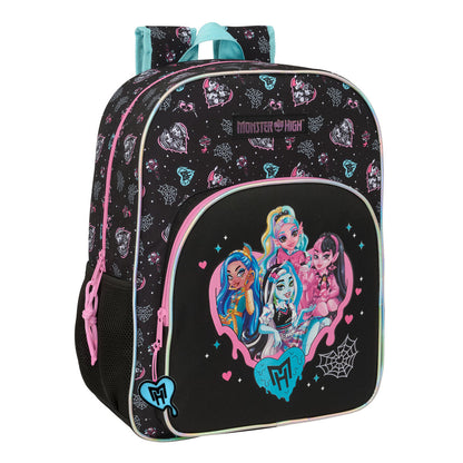 Ghiozdan Monster High Negru 33 x 42 x 14 cm - Birou și papetărie, Material școlar și educațional