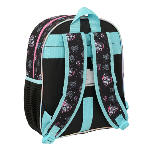Ghiozdan Monster High Negru 28 x 34 x 10 cm - Birou și papetărie, Material școlar și educațional