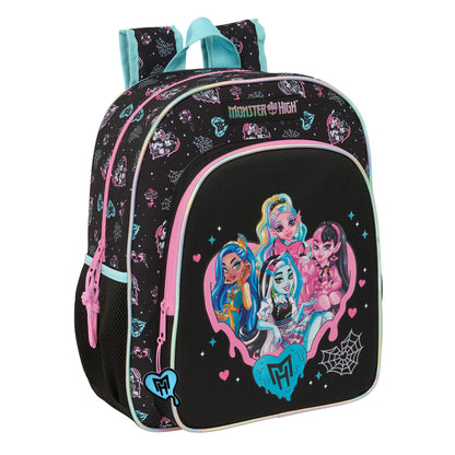 Ghiozdan Monster High Negru 32 x 38 x 12 cm - Birou și papetărie, Material școlar și educațional