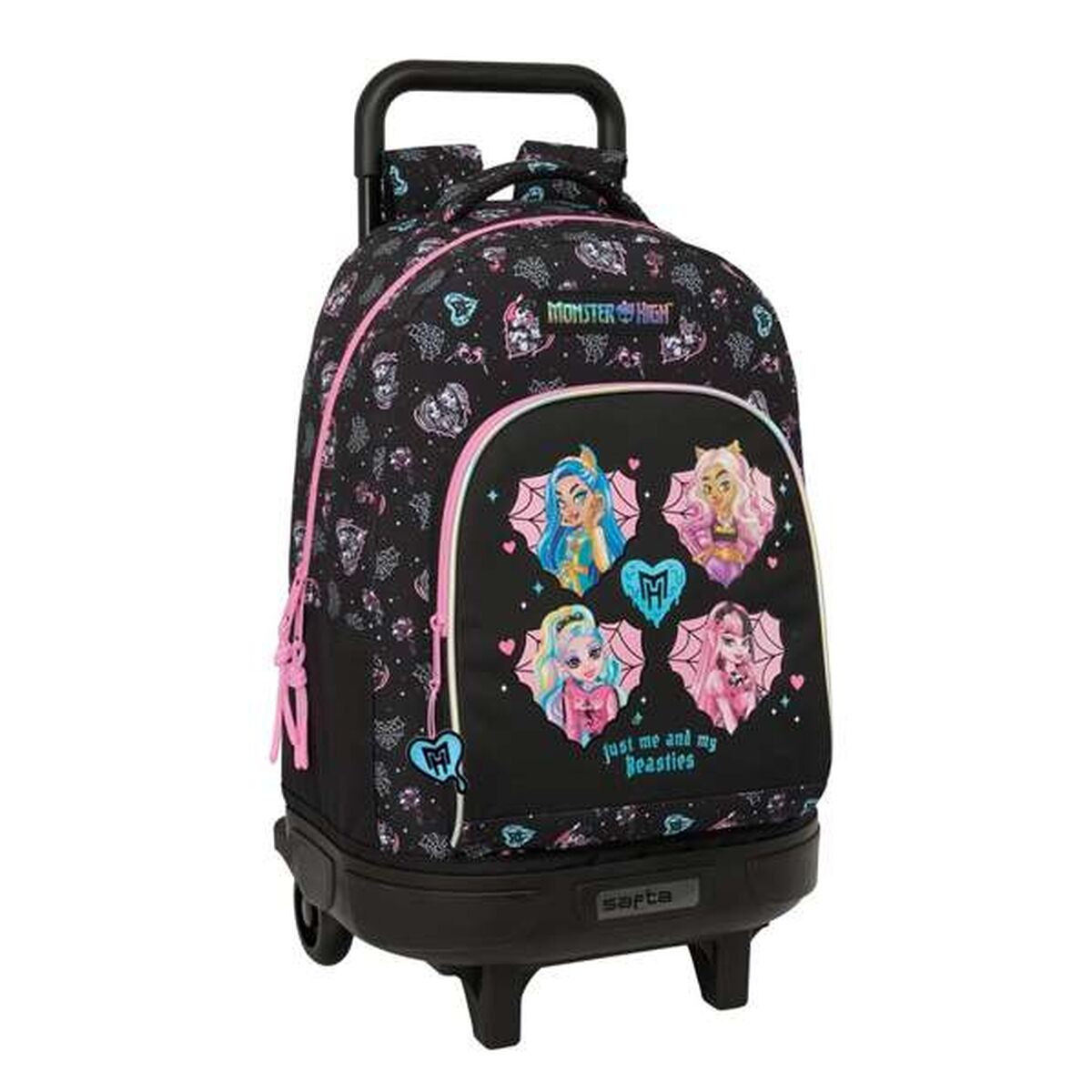 Ghiozdan Monster High Negru 33 x 45 x 22 cm - Birou și papetărie, Material școlar și educațional