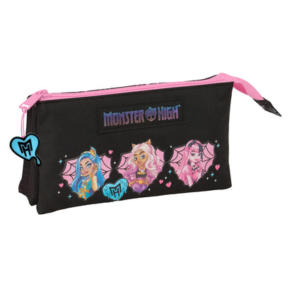 Geantă Universală Monster High Negru 22 x 12 x 3 cm - Birou și papetărie, Material școlar și educațional