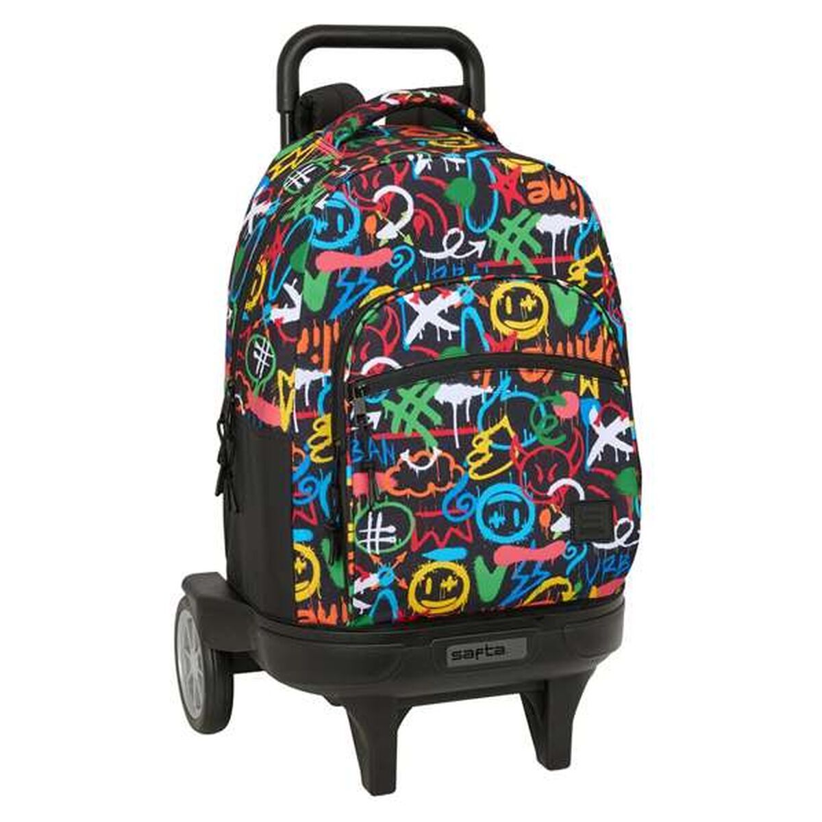 Ghiozdan cu Roți Safta Colors 33 x 45 x 22 cm Graffitti - Birou și papetărie, Material școlar și educațional