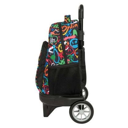 Ghiozdan cu Roți Safta Colors 33 x 45 x 22 cm Graffitti - Birou și papetărie, Material școlar și educațional