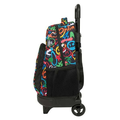 Ghiozdan cu Roți Safta Colors 33 x 45 x 22 cm Graffitti - Birou și papetărie, Material școlar și educațional