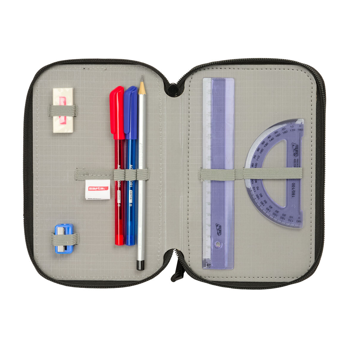 Geantă Universală Safta Splash 12,5 x 19,5 x 5,5 cm 37 Piese - Birou și papetărie, Material școlar și educațional