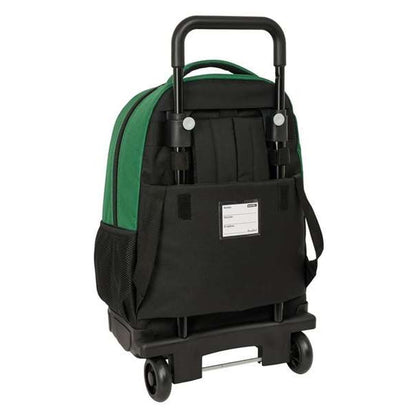 Ghiozdan cu Roți BlackFit8 Varsity Negru Verde 33 x 45 x 22 cm - Birou și papetărie, Material școlar și educațional