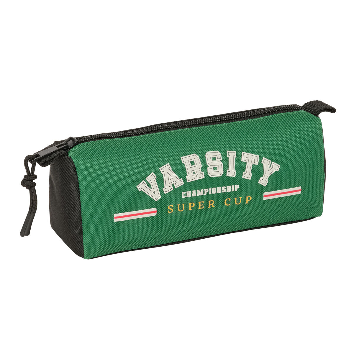 Geantă Universală BlackFit8 Varsity Negru Verde 21 x 8 x 7 cm - Birou și papetărie, Material școlar și educațional