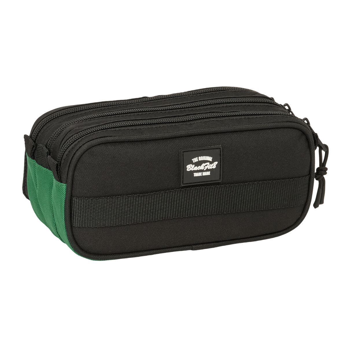Geantă Universală BlackFit8 Varsity Negru Verde 21,5 x 10 x 8 cm - Birou și papetărie, Material școlar și educațional
