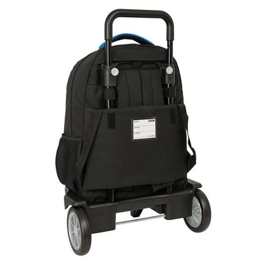 Ghiozdan cu Roți BlackFit8 Underground Albastru Negru 33 x 45 x 22 cm - Birou și papetărie, Material școlar și educațional