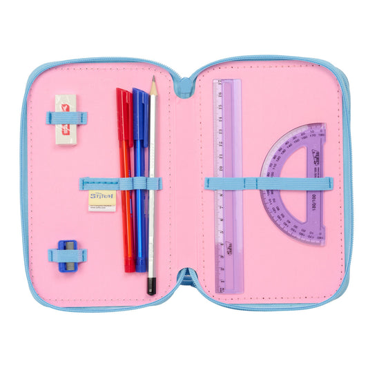 Geantă Universală Lilo & Stitch Bright Roz deschis 12,5 x 19,5 x 5,5 cm 37 Piese - Birou și papetărie, Material școlar și educațional