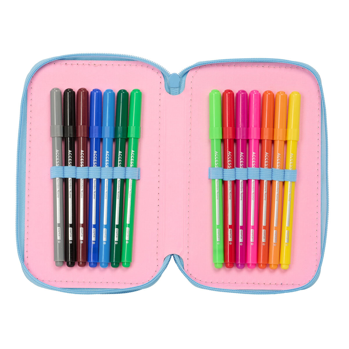 Geantă Universală Lilo & Stitch Bright Roz deschis 12,5 x 19,5 x 5,5 cm 37 Piese - Birou și papetărie, Material școlar și educațional