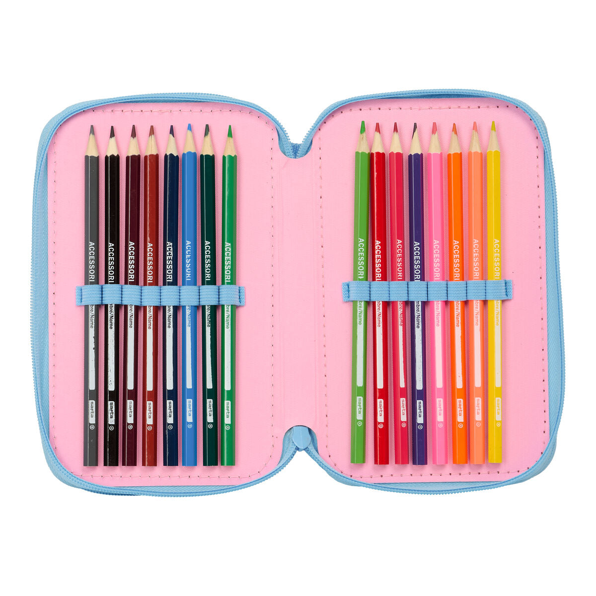 Geantă Universală Lilo & Stitch Bright Roz deschis 12,5 x 19,5 x 5,5 cm 37 Piese - Birou și papetărie, Material școlar și educațional