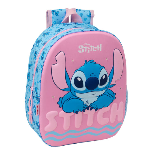 Ghiozdan Lilo & Stitch Roz Albastru deschis 27 x 33 x 10 cm - Birou și papetărie, Material școlar și educațional