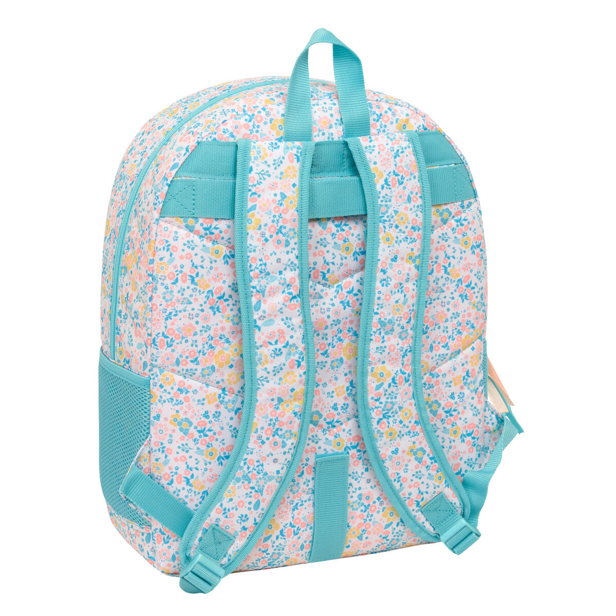 Ghiozdan Moos Fiori Multicolor 33 x 42 x 14 cm - Birou și papetărie, Material școlar și educațional