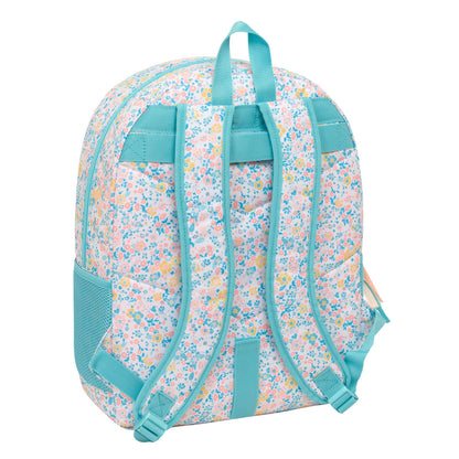 Ghiozdan Moos Fiori Multicolor 33 x 42 x 14 cm - Birou și papetărie, Material școlar și educațional